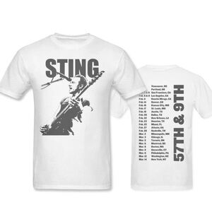 Sting Concert Tour Organic Cotton T-shirt